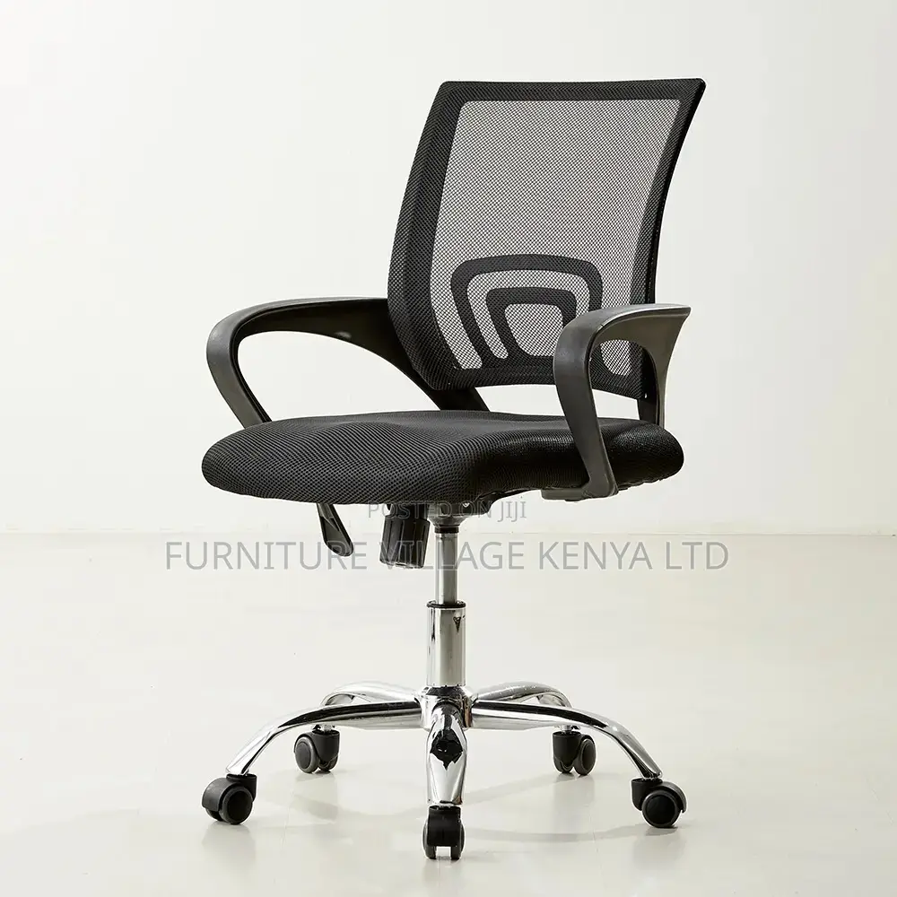 Office Chair; Mid-Back Swivel Mesh Home Office Seat