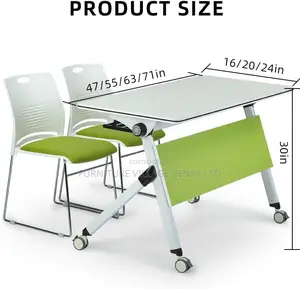 Versatile Flip-Top Conference Tables, Portable and Foldable