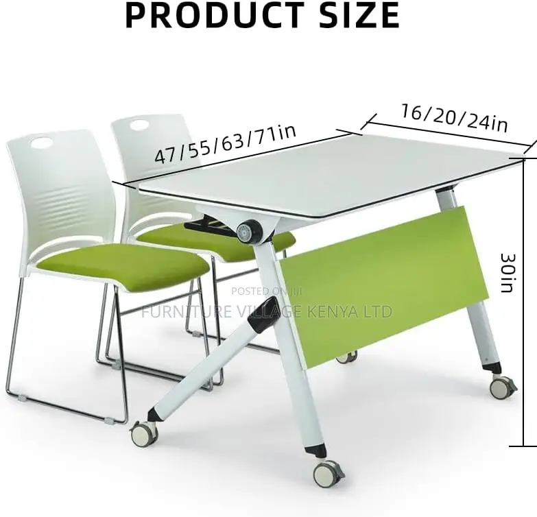 Versatile Flip-Top Conference Tables, Portable and Foldable