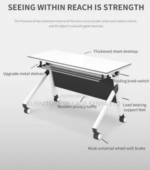 Versatile Flip-Top Conference Tables, Portable and Foldable