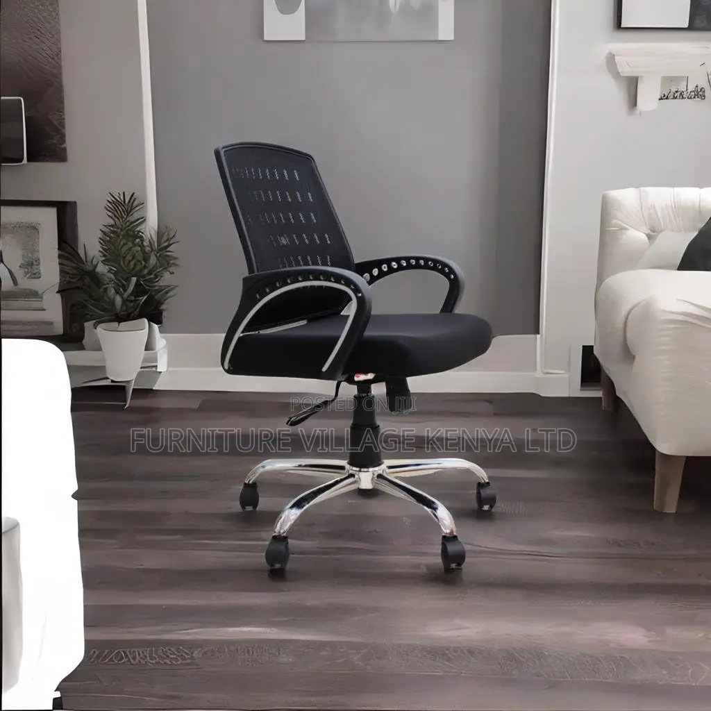 Ergonomic Office Chair; Mid-Back Swivel Task Seat