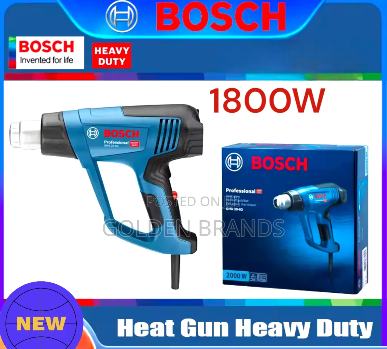 Electric Bosch Heat Gun 1800watts Power