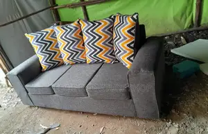 Floral Grey Three Seater Sofa Set on Sale