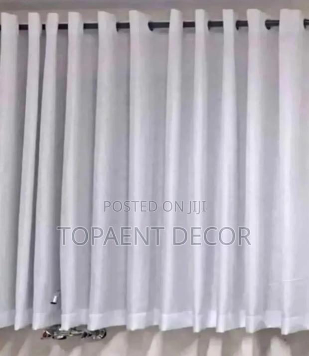 Eyelates White Kitchen Window Curtains - main view