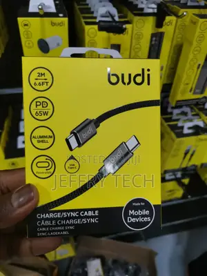 Budi 65W PD Type C to Type C Cable 2M