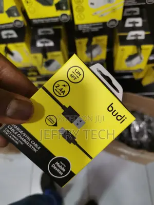 Budi USB to Type-C 1.2meter 2.4A Cable DC150T12B – Black