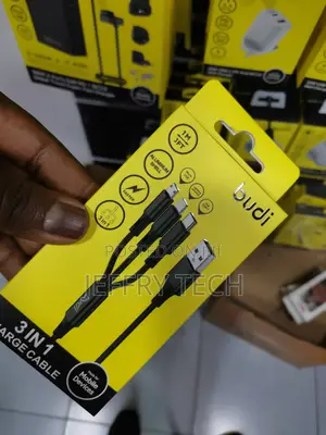 1.2m 3-in-1 USB Charge Cord Compatible With Phone/Type C/Mic
