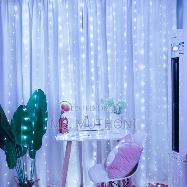 LED Neutral Light Curtain Fairy Christmas Lights* + Remote - thumbnail 2