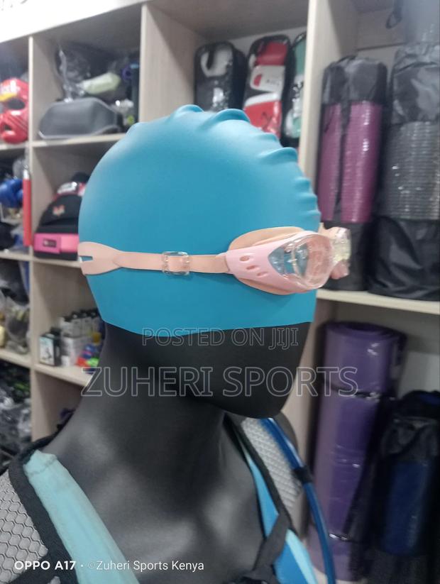 Swimming Goggles; Antifog, UV Protection, Adjustable Strap - main view