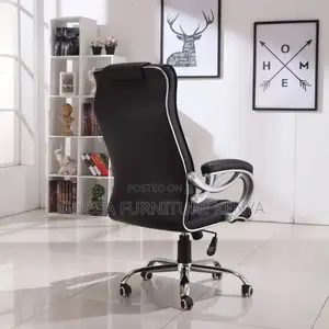 Office Chairs: High-Back Executive Boss Leather Office Seat