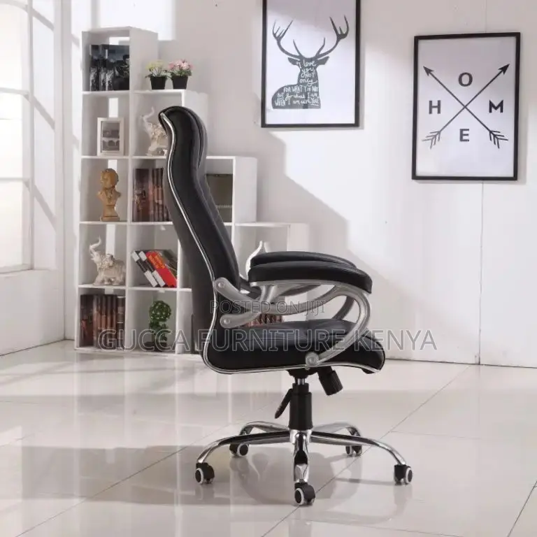 Office Chairs: High-Back Executive Boss Leather Office Seat