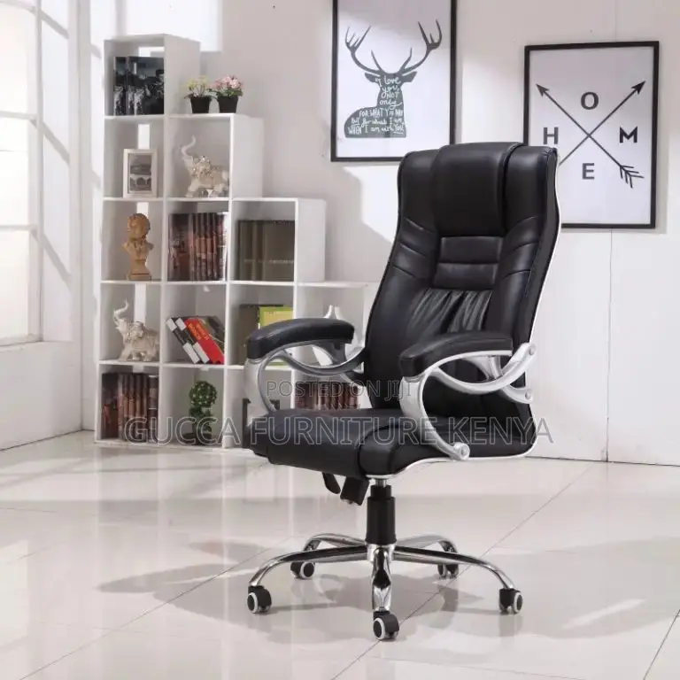 Office Chairs: High-Back Executive Boss Leather Office Seat