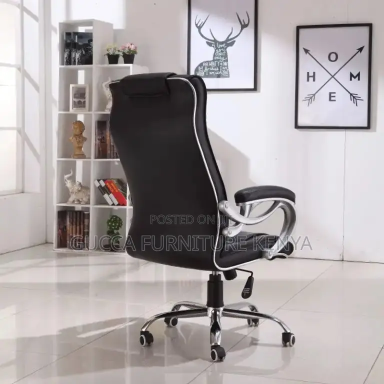 Office Chairs: High-Back Executive Boss Leather Office Seat