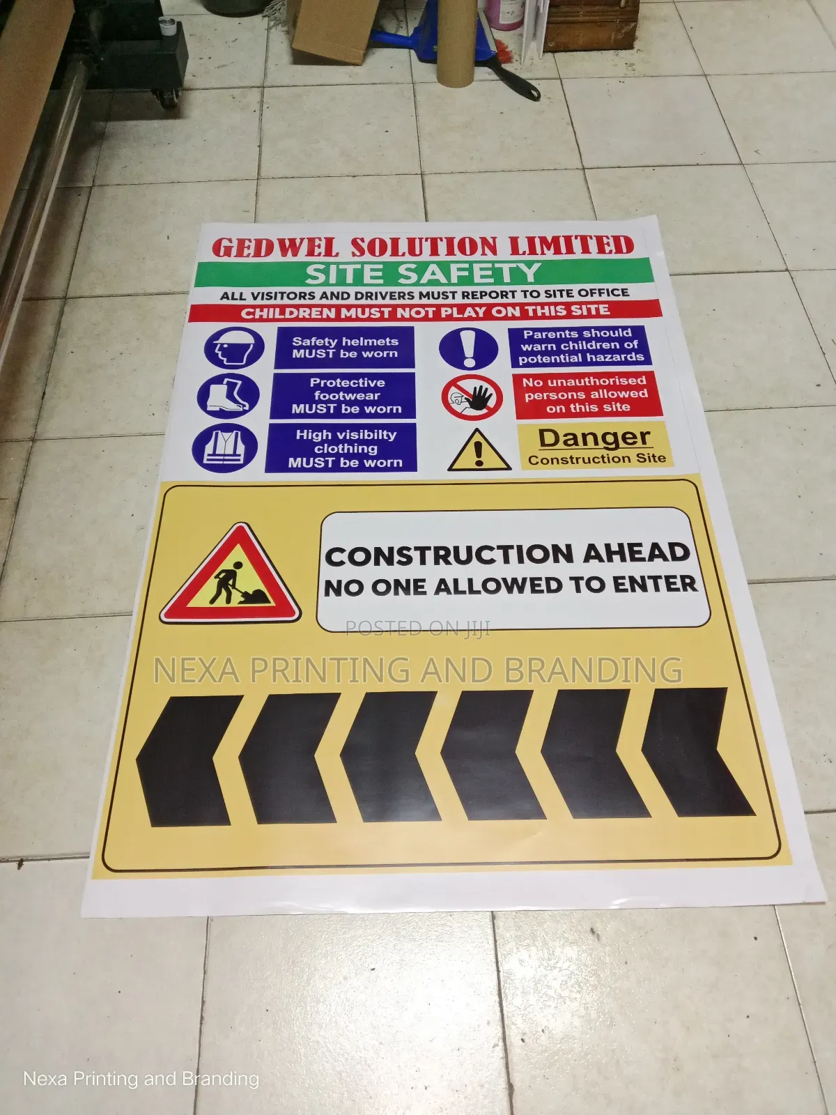 Site Safety and General Construction Information Signage