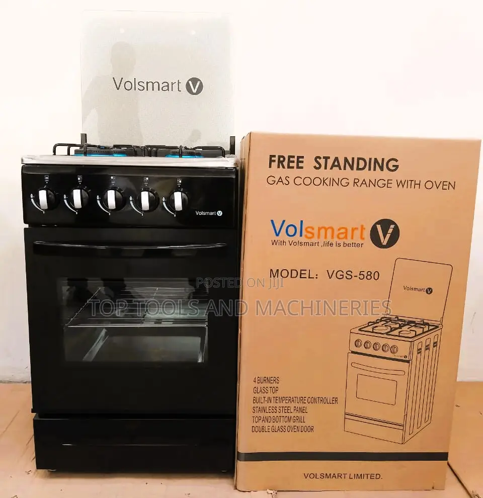 VOLSMART Full Gas Jet Burners Standing Cooker With Gas Oven