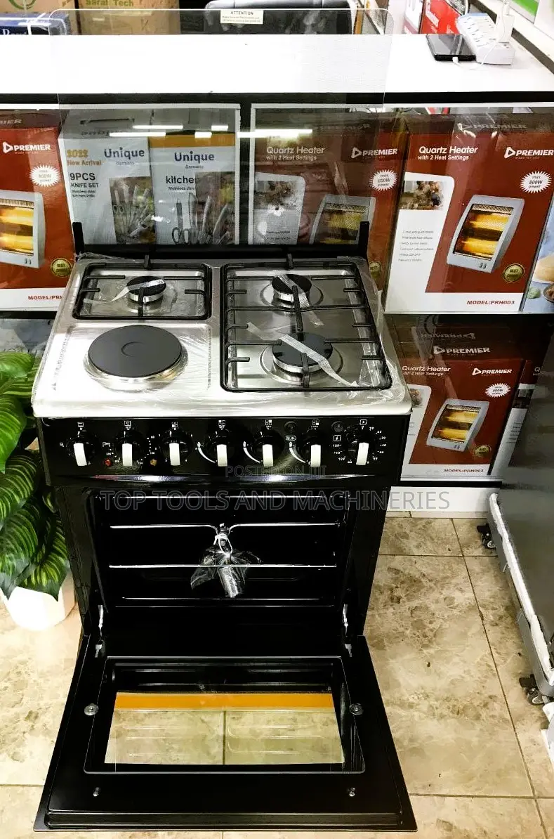 Sarahtech Standing Cooker 3 Gas Burners +1 Electric Oven
