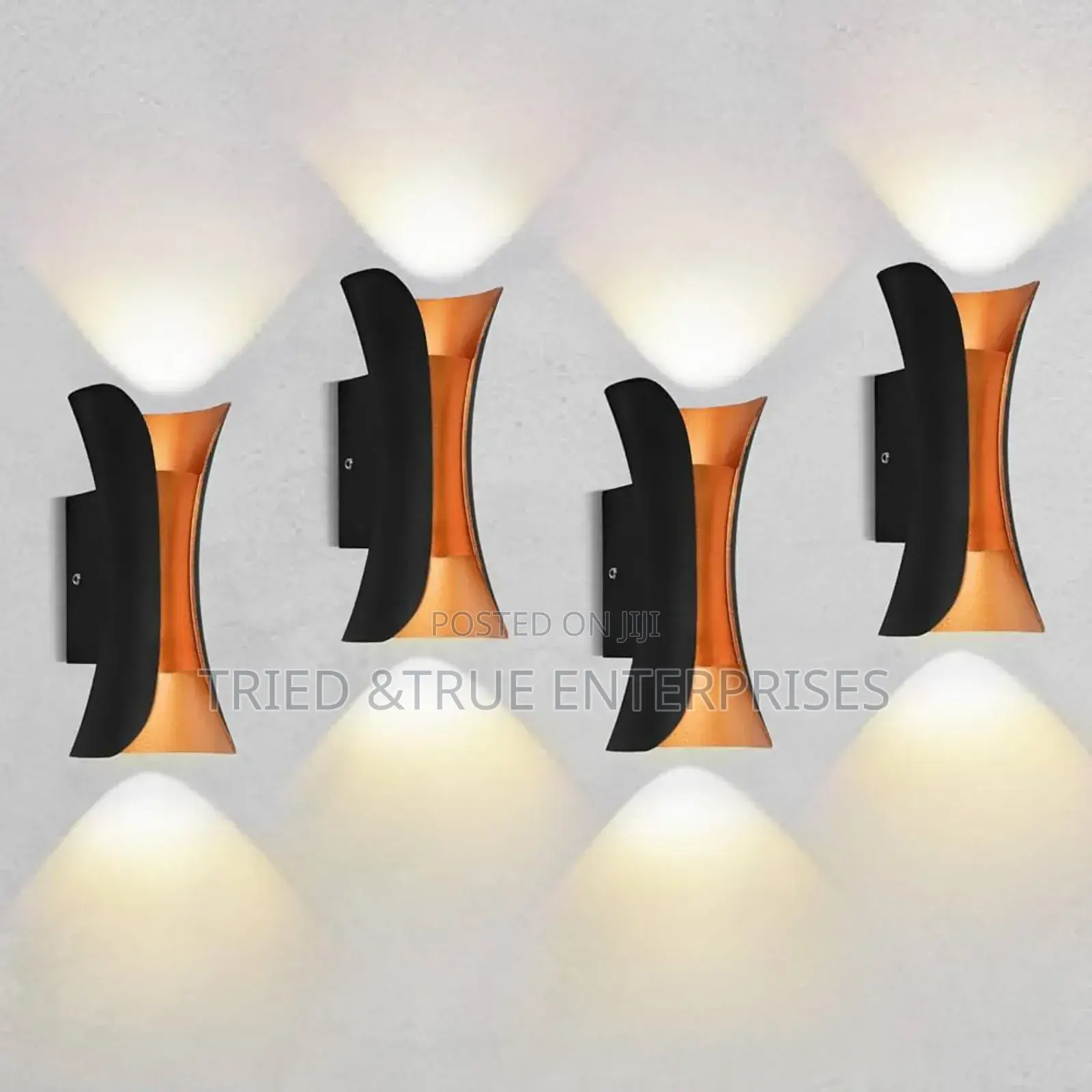Elegant Black Golden Wall Bracket Light 9jp