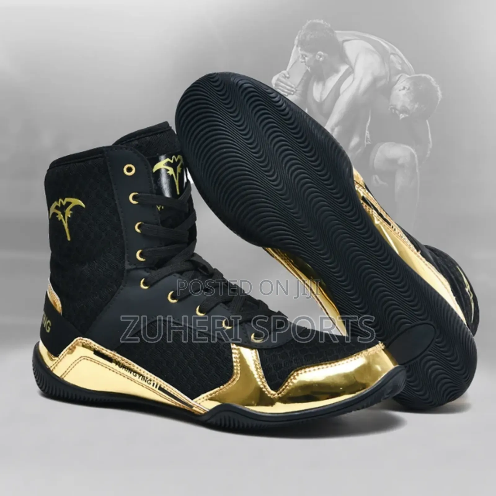 Boxing Shoes; Ring Boots, Comfortable, Grip High Flight