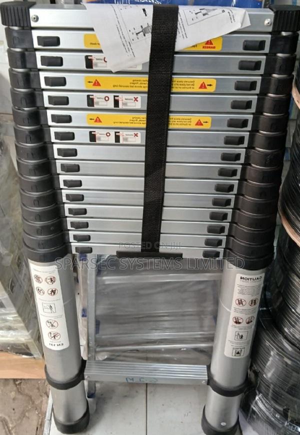 Single Telescopic Aluminum Ladder 6.2M - thumbnail 2