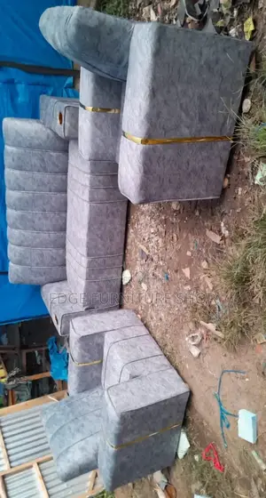 Velvet Grey 3,1,1 Five Seater Sofa Set on Sale