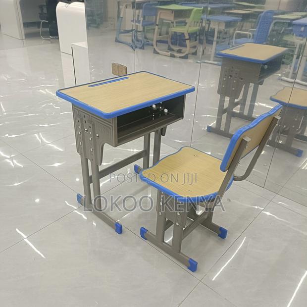 Office Chair: Kid's Desk and Chair Set Adjustable - thumbnail 3