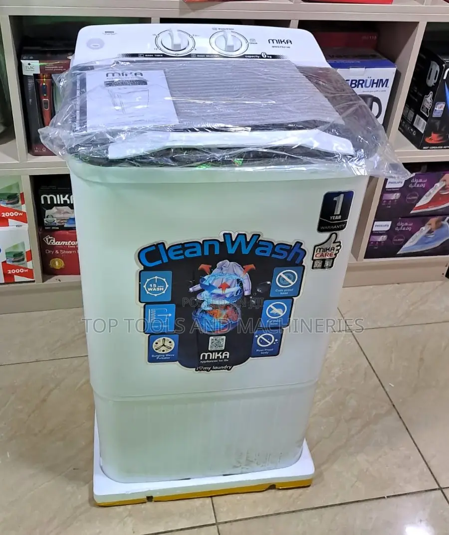 Mika Washing Machine, 6kg, Semi Automatic, Single Tub