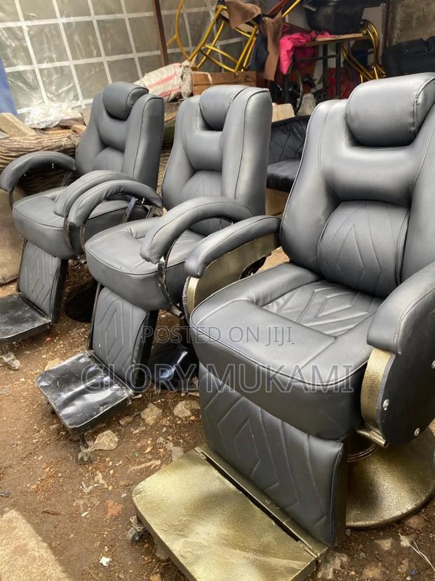 Gold Coated Kinyozi Barber Chairs - thumbnail 4