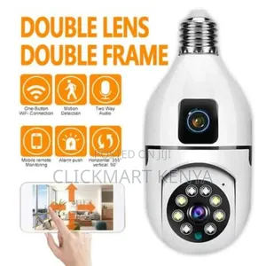 2mp+2mp V380 Bulb Wireless Wifi Indoor Camera Dual Lens