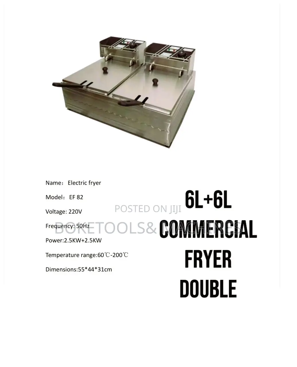 Commercial Double Commercial Chips Electric Fryer