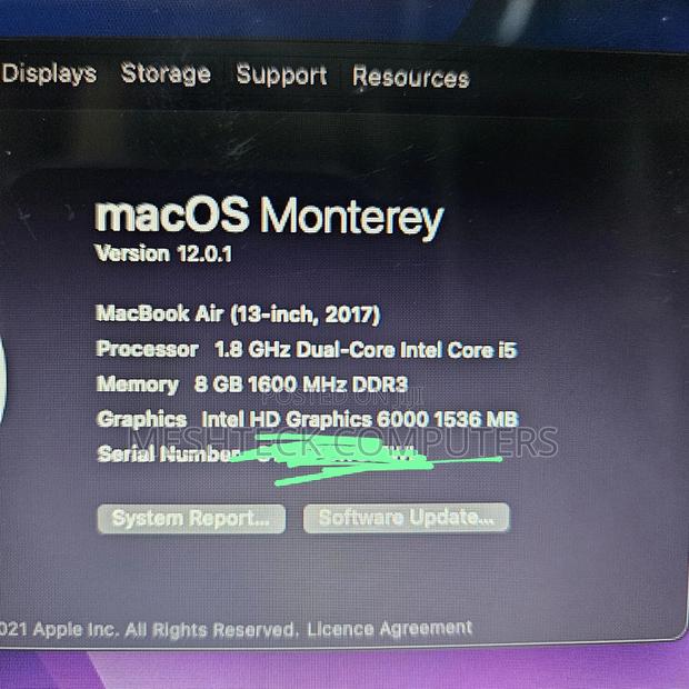 Laptop Apple MacBook Air 2017 8GB Intel Core I5 SSD 128GB - thumbnail 7