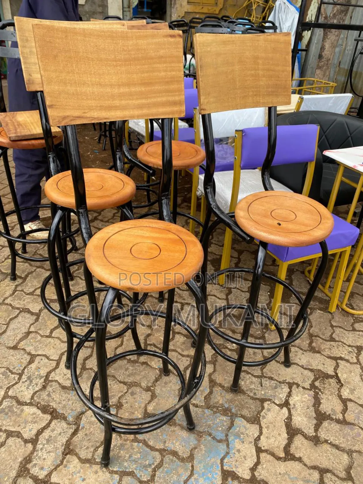 Classy High Bar and Restaurant Wooden Chairs