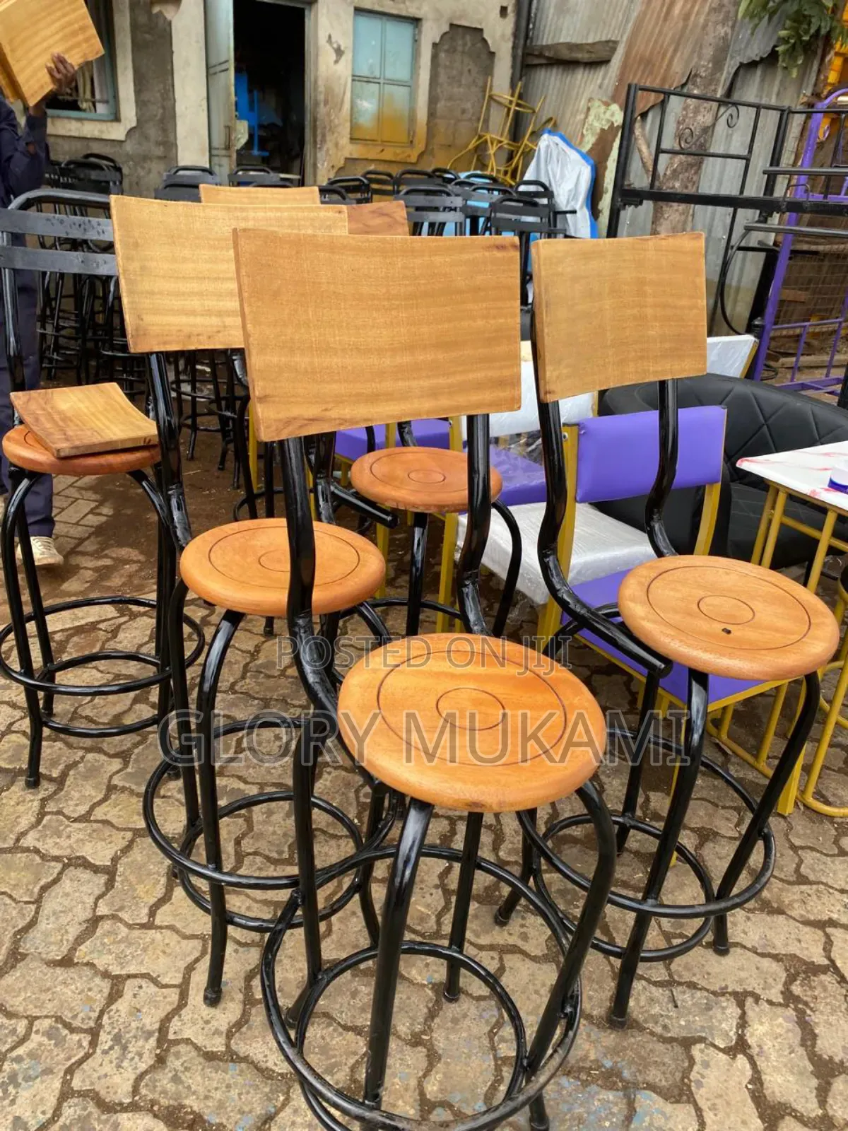 Classy High Bar and Restaurant Wooden Chairs