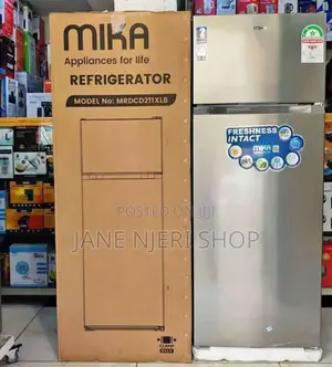 Amazing 211litres Mika Double Door Fridge