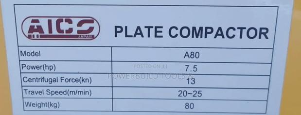 Aico 80kgs Heavy Duty Plate Compactor A80 - thumbnail 3