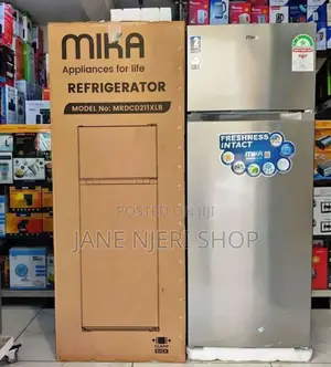 High Quality 211litres Mika Double Door Fridge