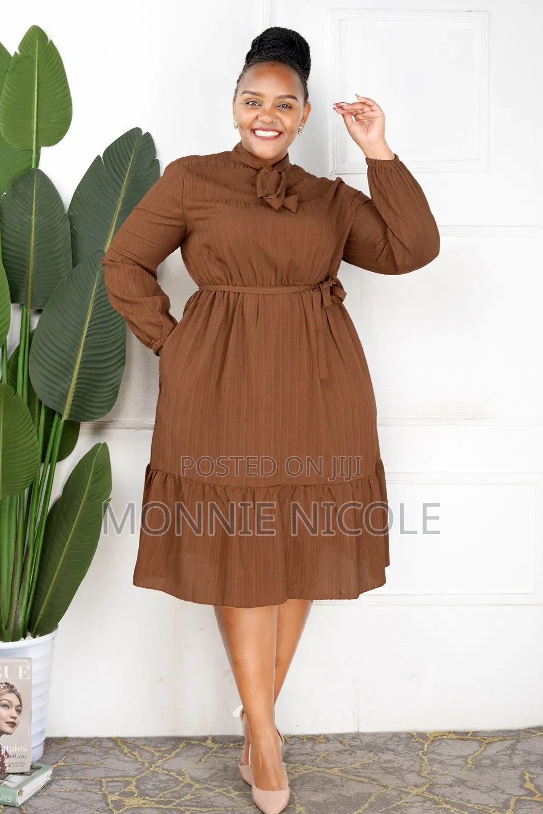 Peach Skater Dress