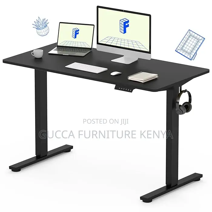 Office Tables:Electric Height Adjustable Standing Officedesk
