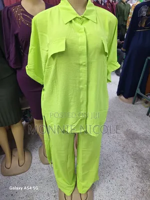 Luminous Green Two Piece Set