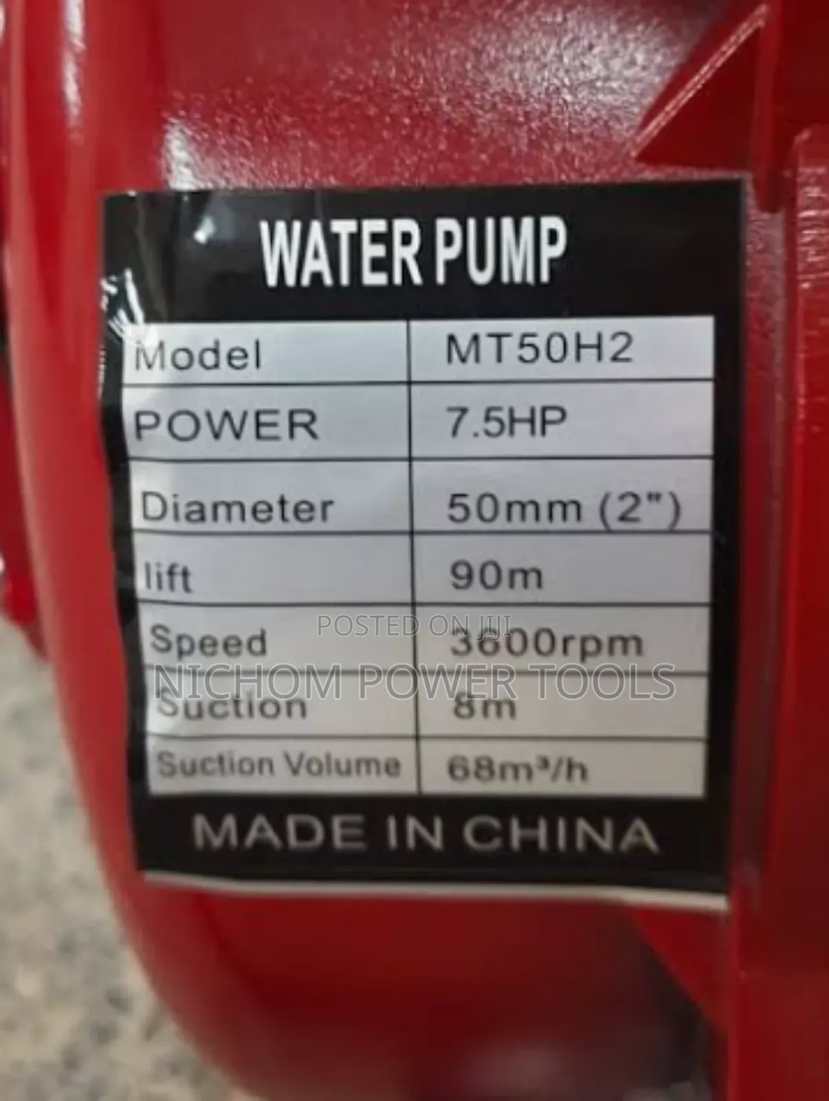 7.5hp Astramilano High Pressure Petrol Water Pump 2"