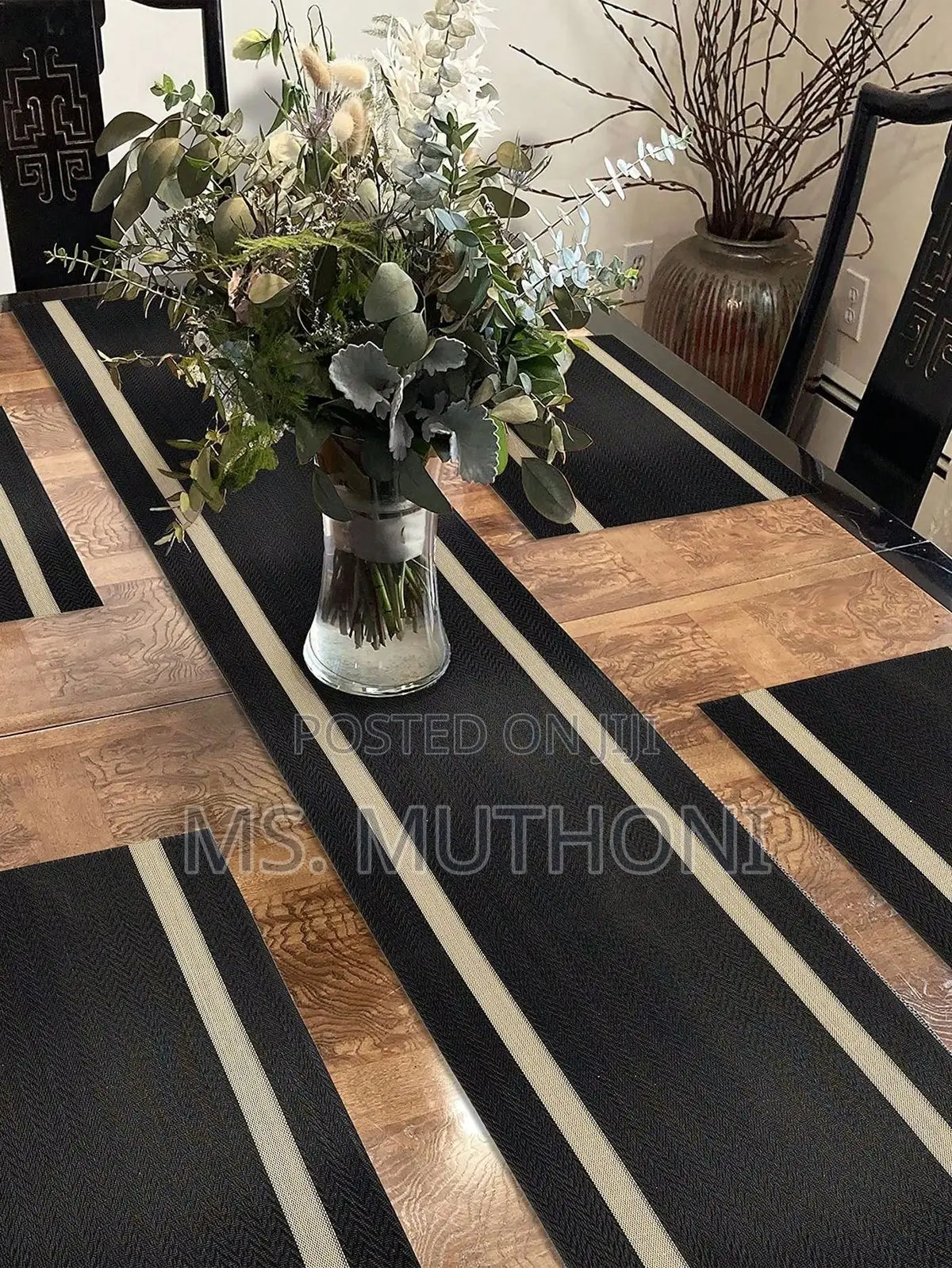 Stylish Table Runner + 6 PCS Place Mats Available*
