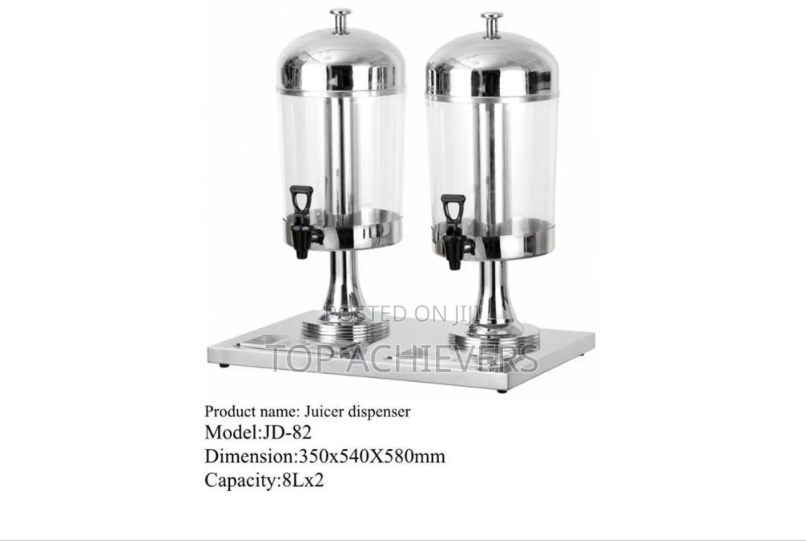 Stainless Steel Double Juice Dispenser 8l*2
