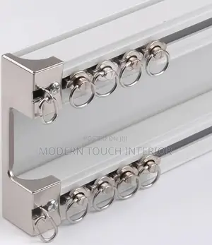 Durable Double Straight Curtain Rail