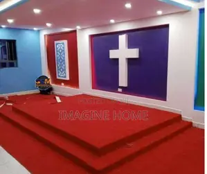 Red Church Delta Wall to Wall Carpet Decor