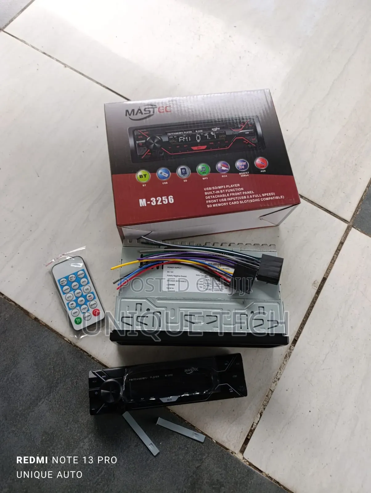 Multi-Function Vehicle MP3 Player With Detachable Front Face