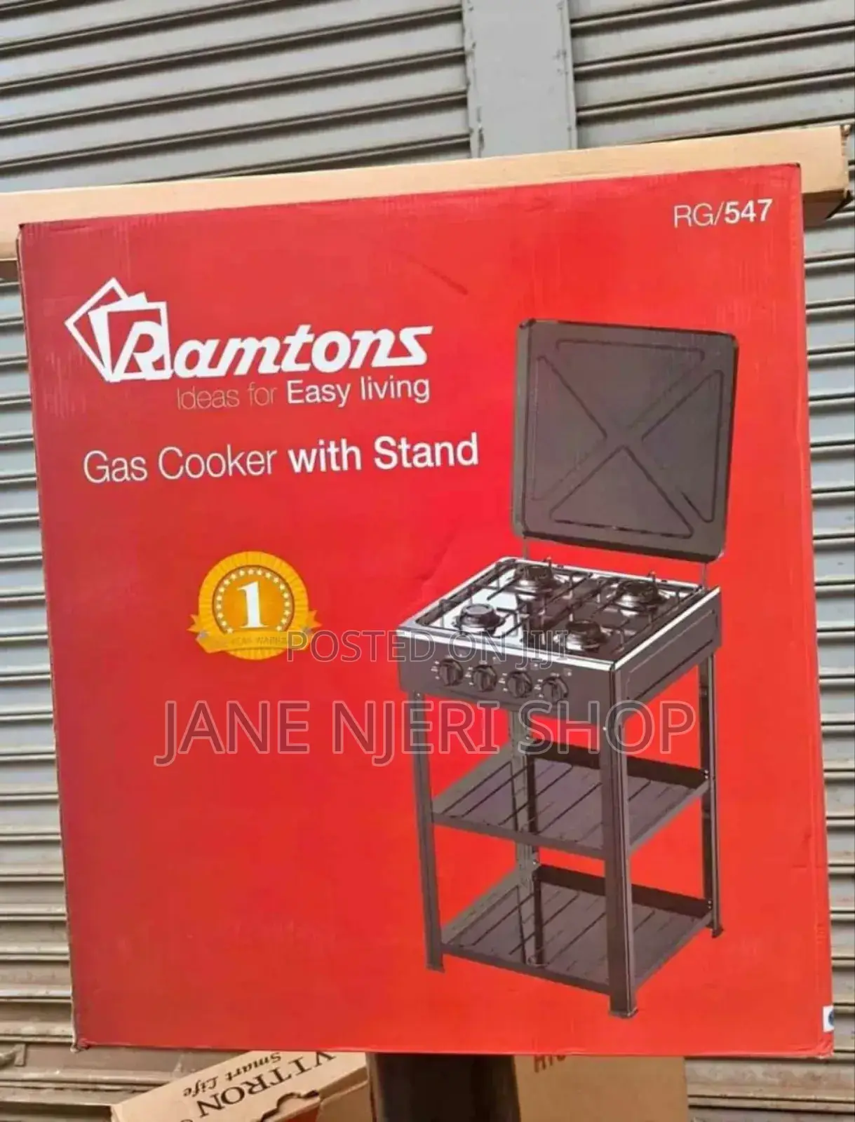 Brand New 4burner Ramtons Cooker With Shelves