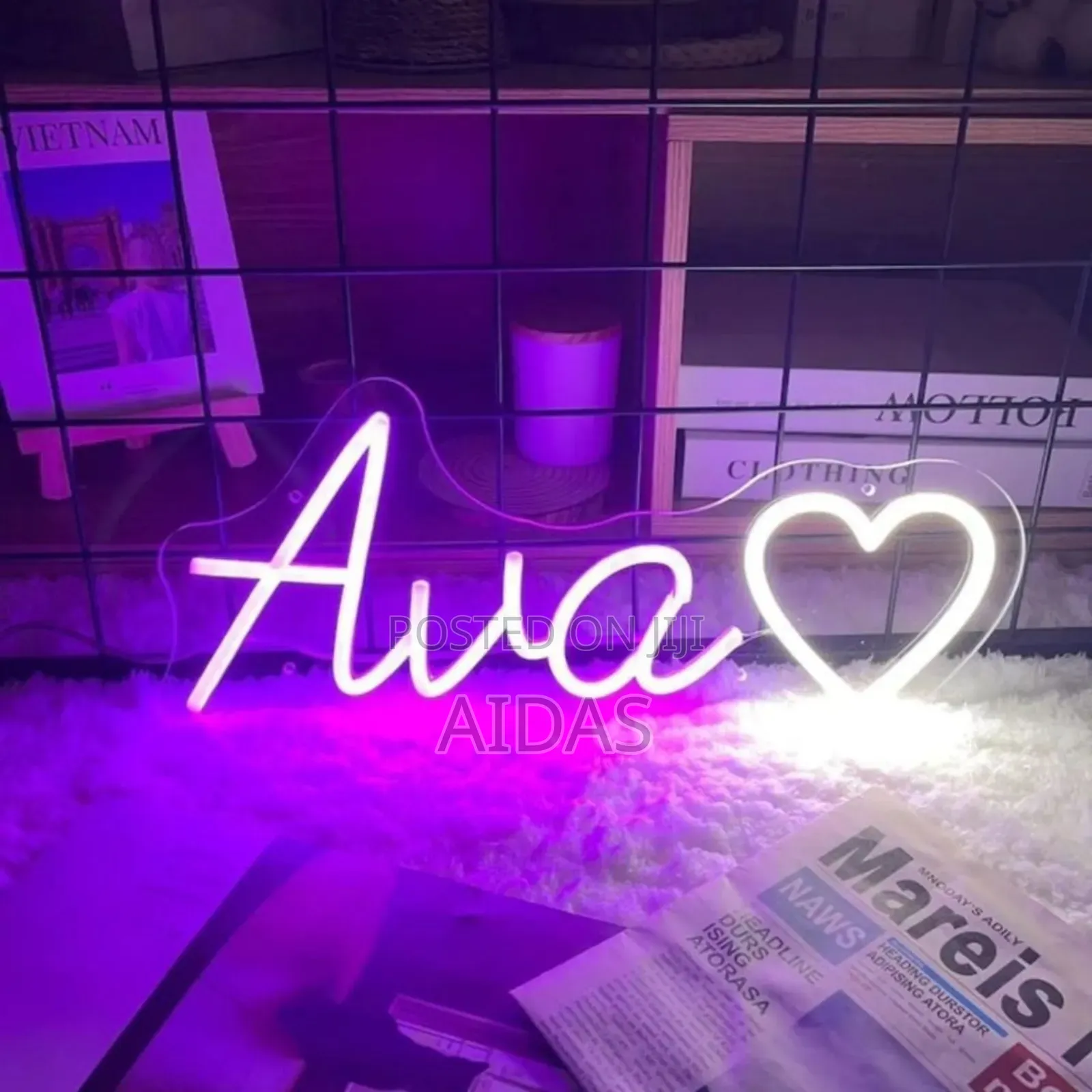 Customizable Neon Light Up Name