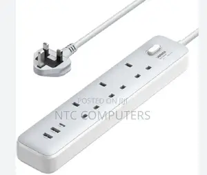 UGREEN 30W 3 AC Power Strip With Master Switch (2A1C) - CD28