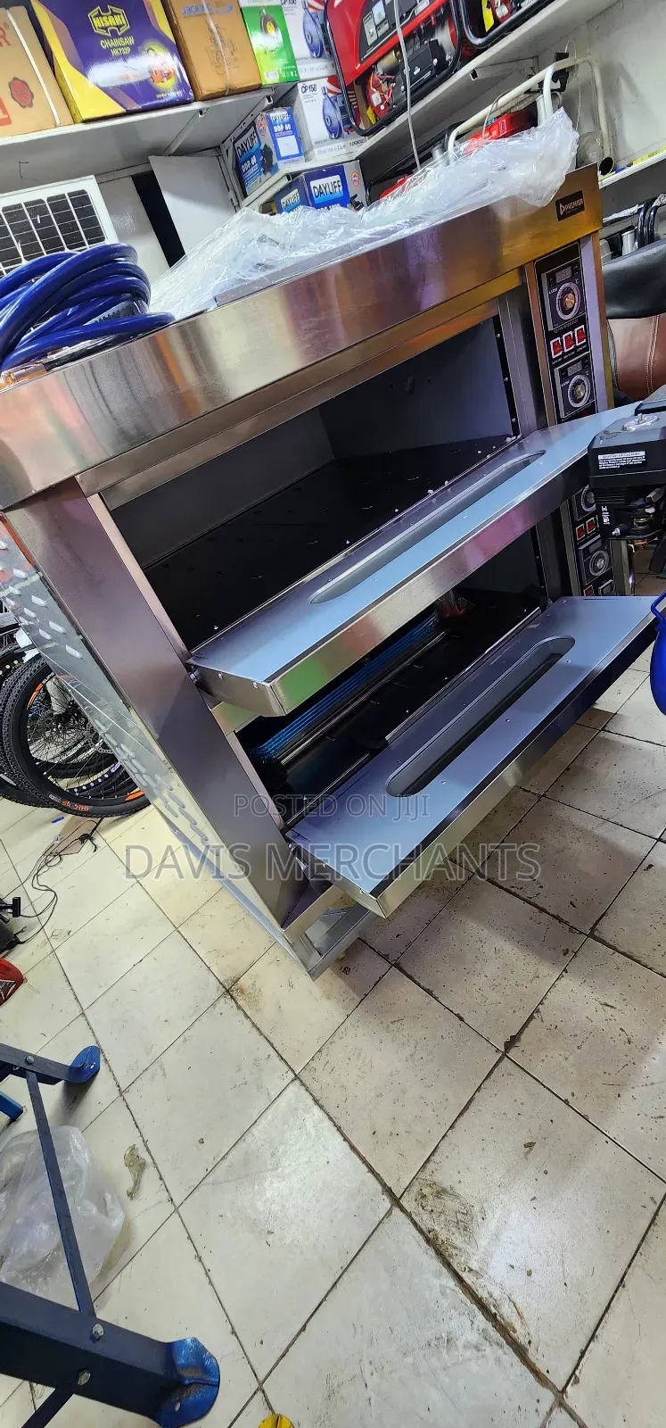Ì Single Phase Commercial Oven With Double Deck 4 Tray