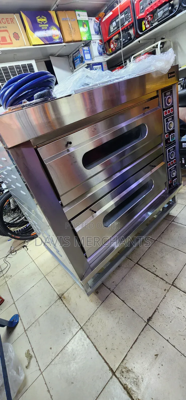 Ì Single Phase Commercial Oven With Double Deck 4 Tray
