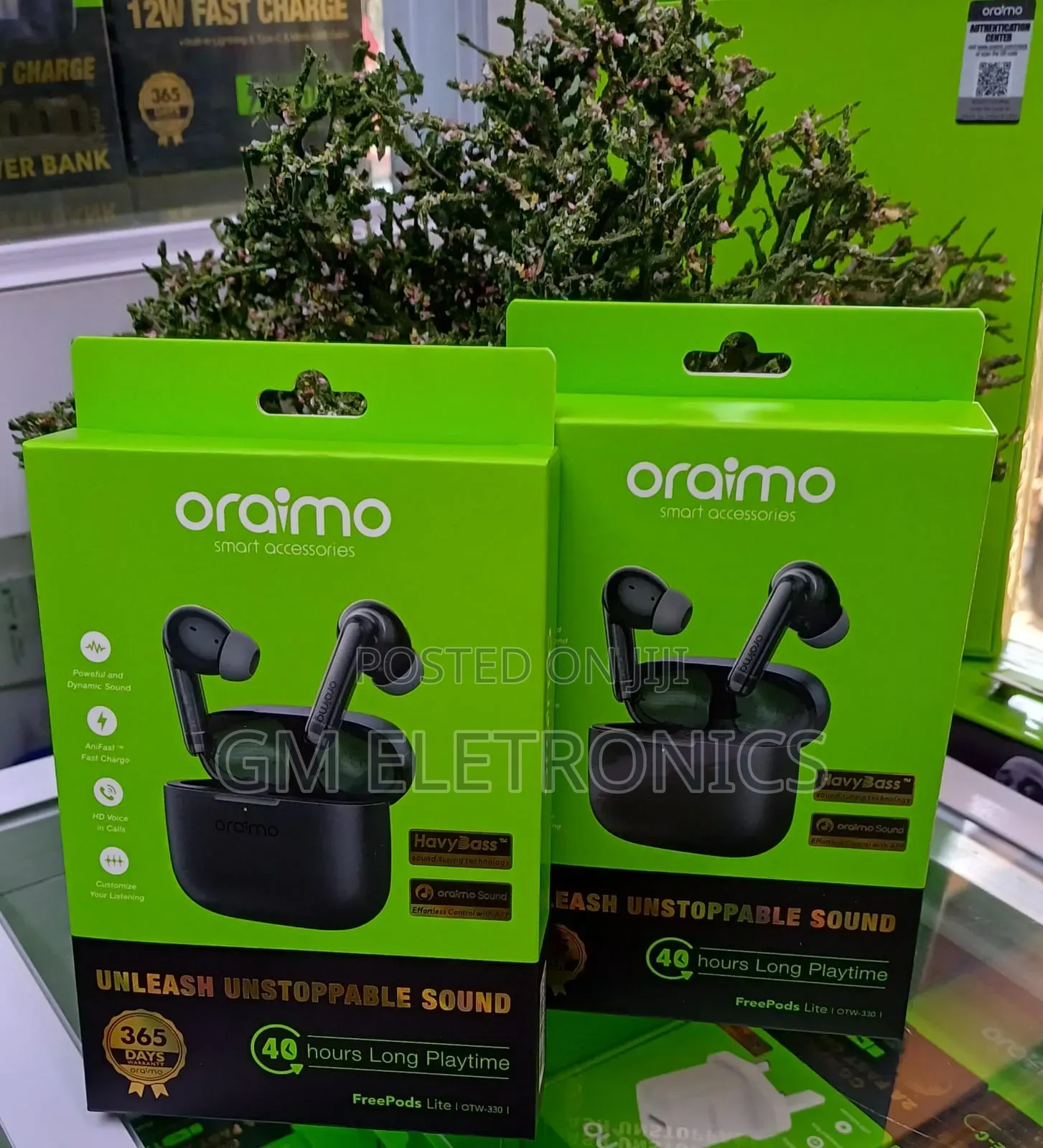 Oraimo Otw-330[ Freepods Lite] Heavy Bass Smart Earbuds.